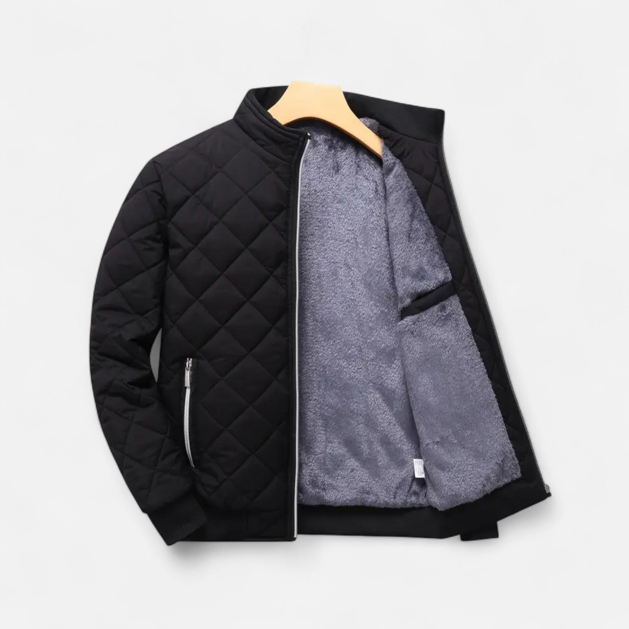Rolezo | Men’s Quilted Fleece Jacket – Heritage Warmth, Contemporary Ease