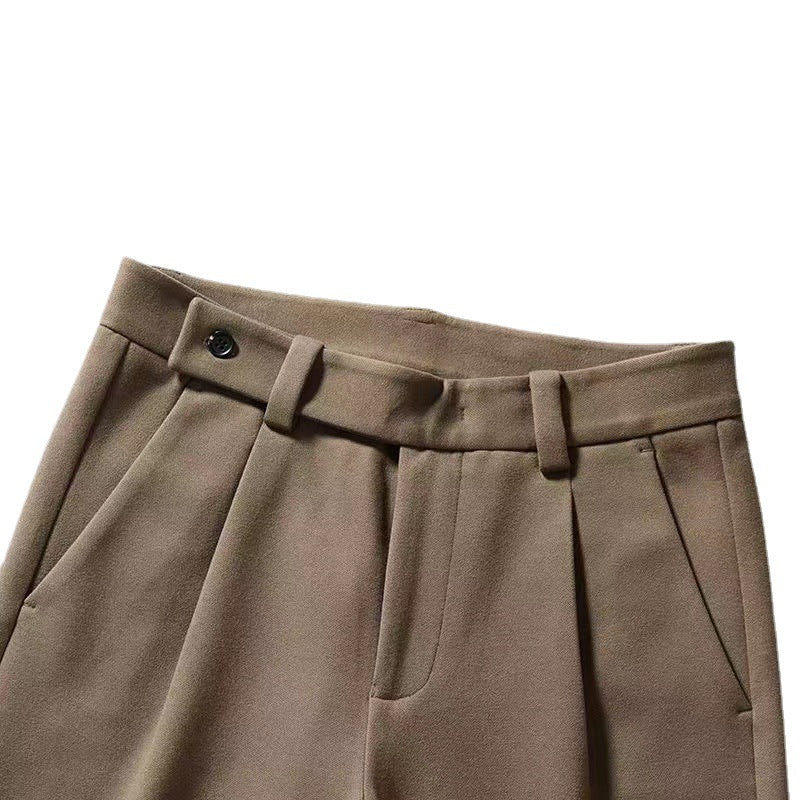 Rolezo | Men’s Casual Pleated Trousers – Effortless Refinement in Motion