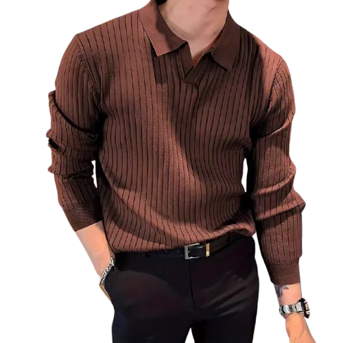 Rolezo | Men’s Stretch Long Sleeve Jumper – Refined Everyday Comfort