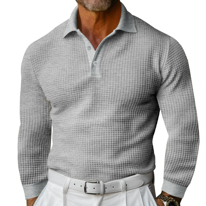 Rolezo | Men’s Long Sleeve Polo Shirt – Timeless Refinement
