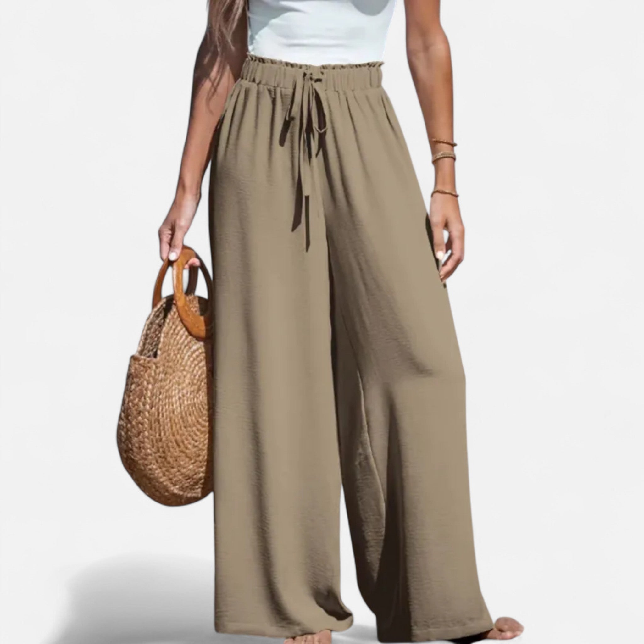 Rolezo | Women’s High Waist Wide Leg Trousers – Effortless Elegance, Enduring Sophistication