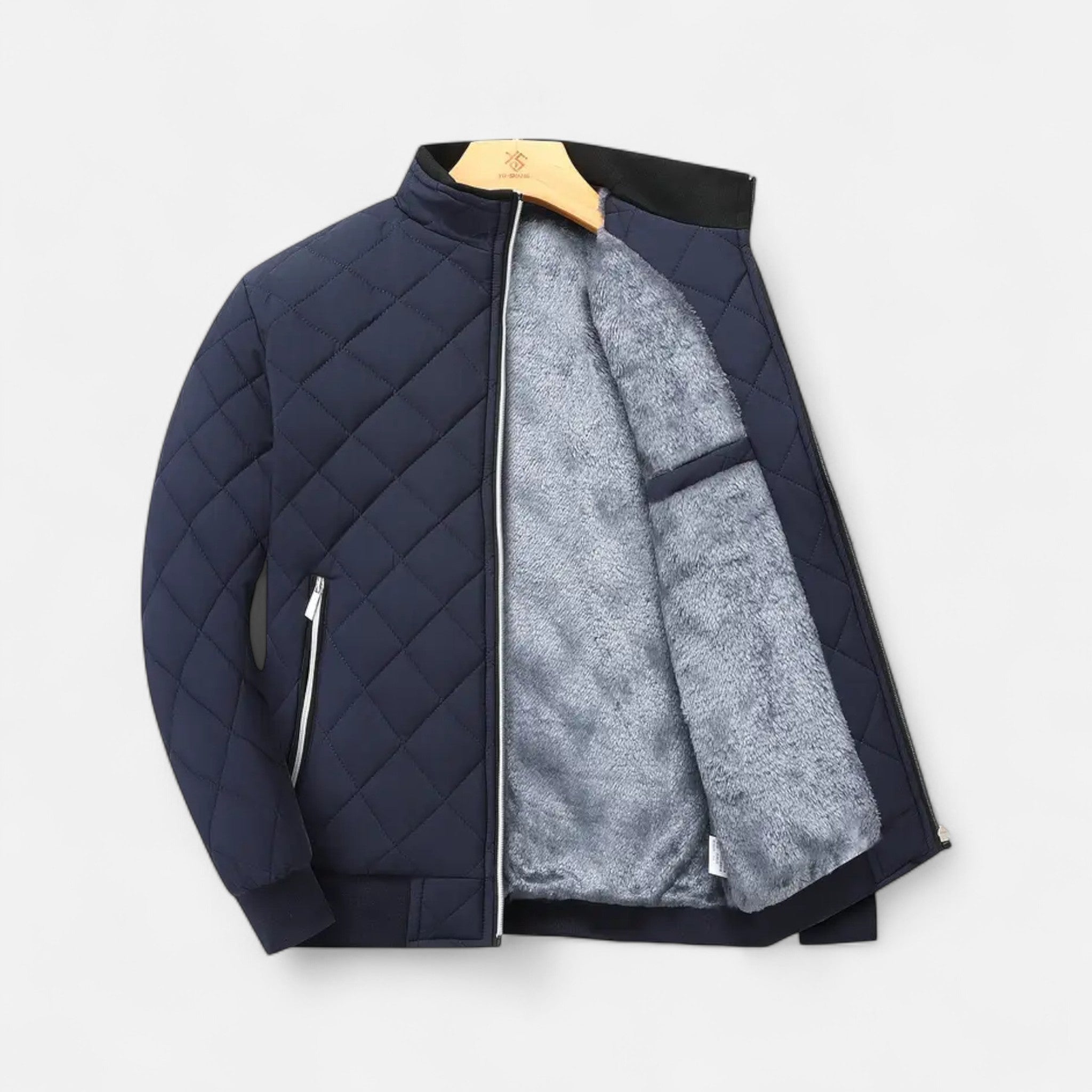 Rolezo | Men’s Quilted Fleece Jacket – Heritage Warmth, Contemporary Ease