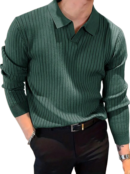 Rolezo | Men’s Stretch Long Sleeve Jumper – Refined Everyday Comfort