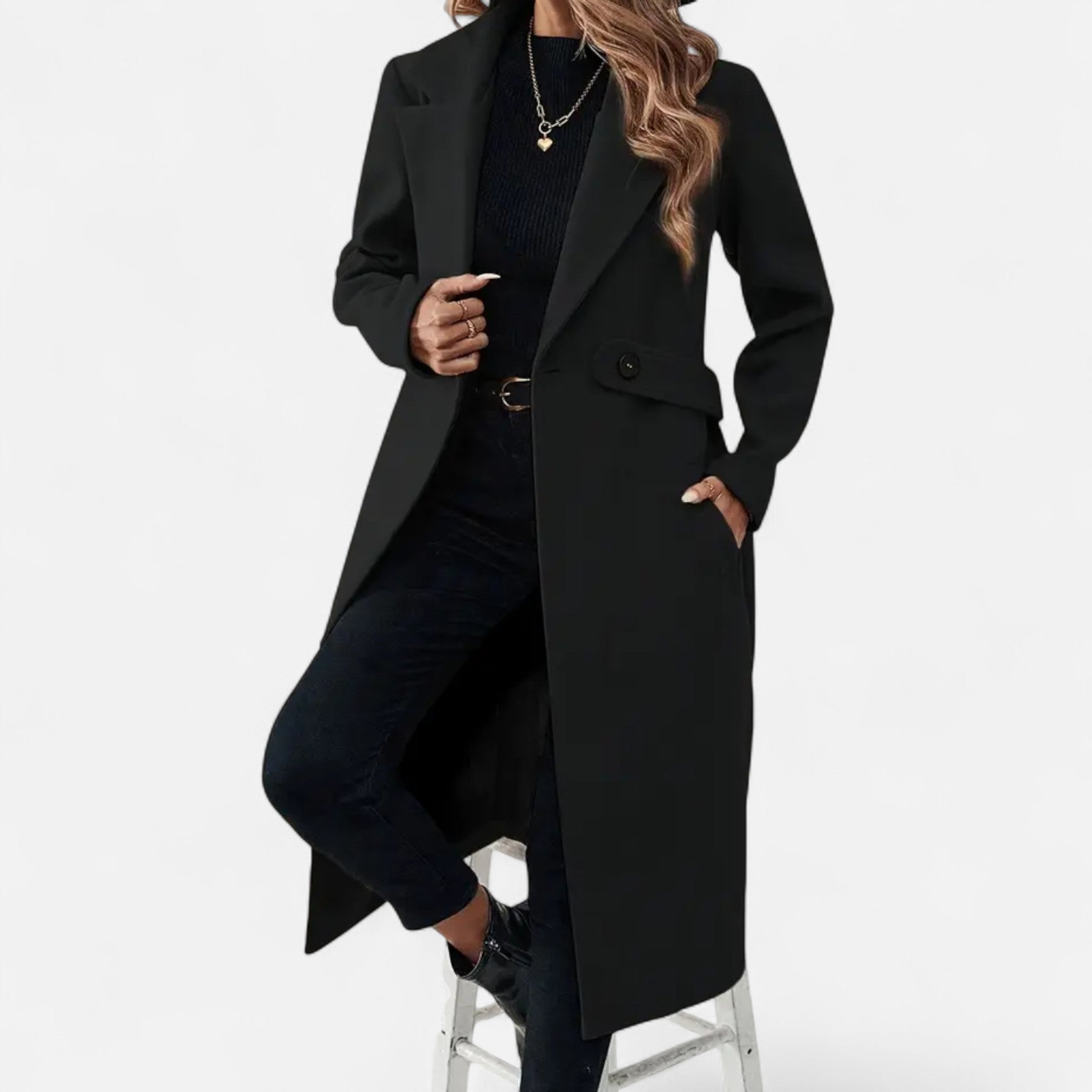 Rolezo | Women’s Trench Coat with Belt – Timeless Elegance
