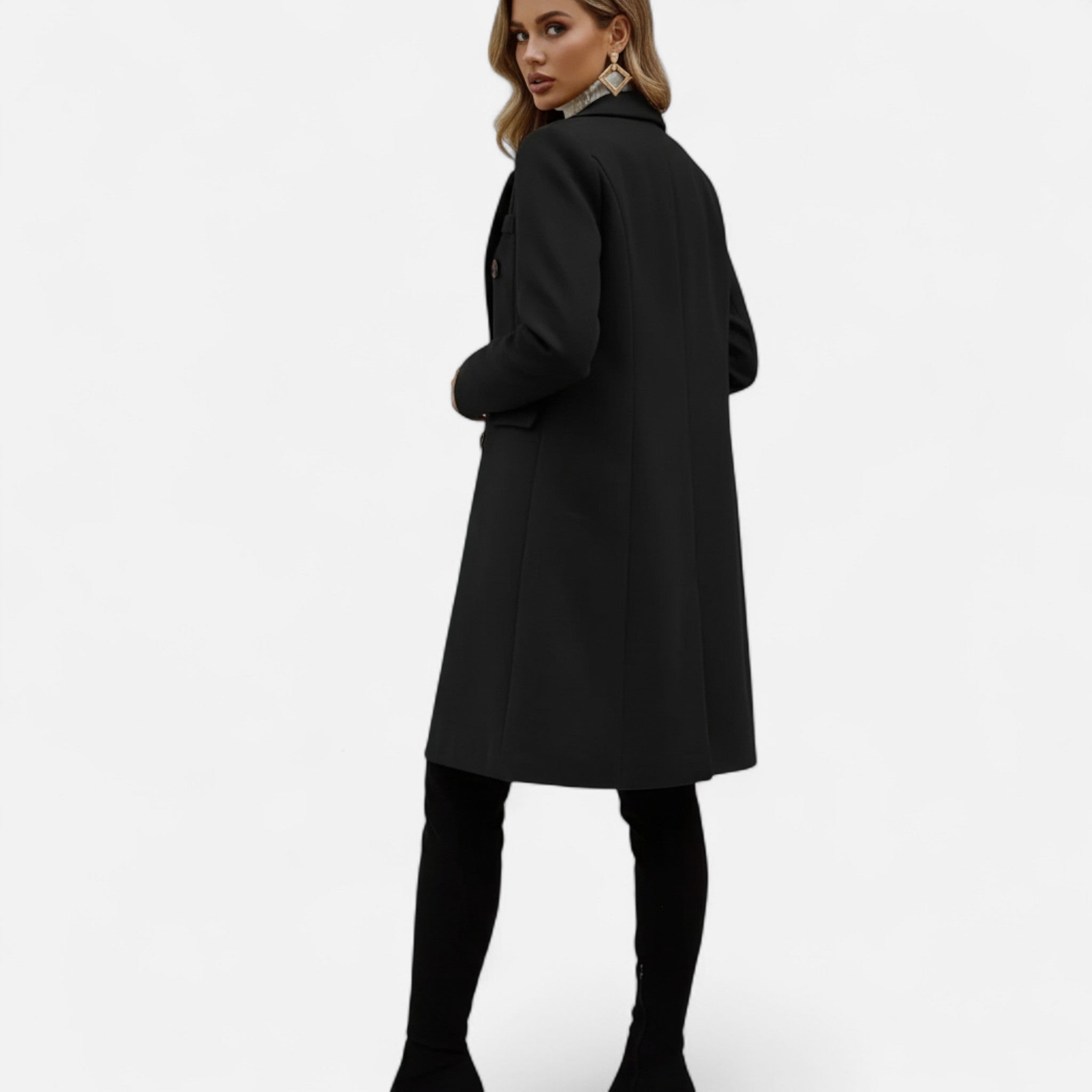 Rolezo | Women’s Long Trench Coat – Timeless Elegance