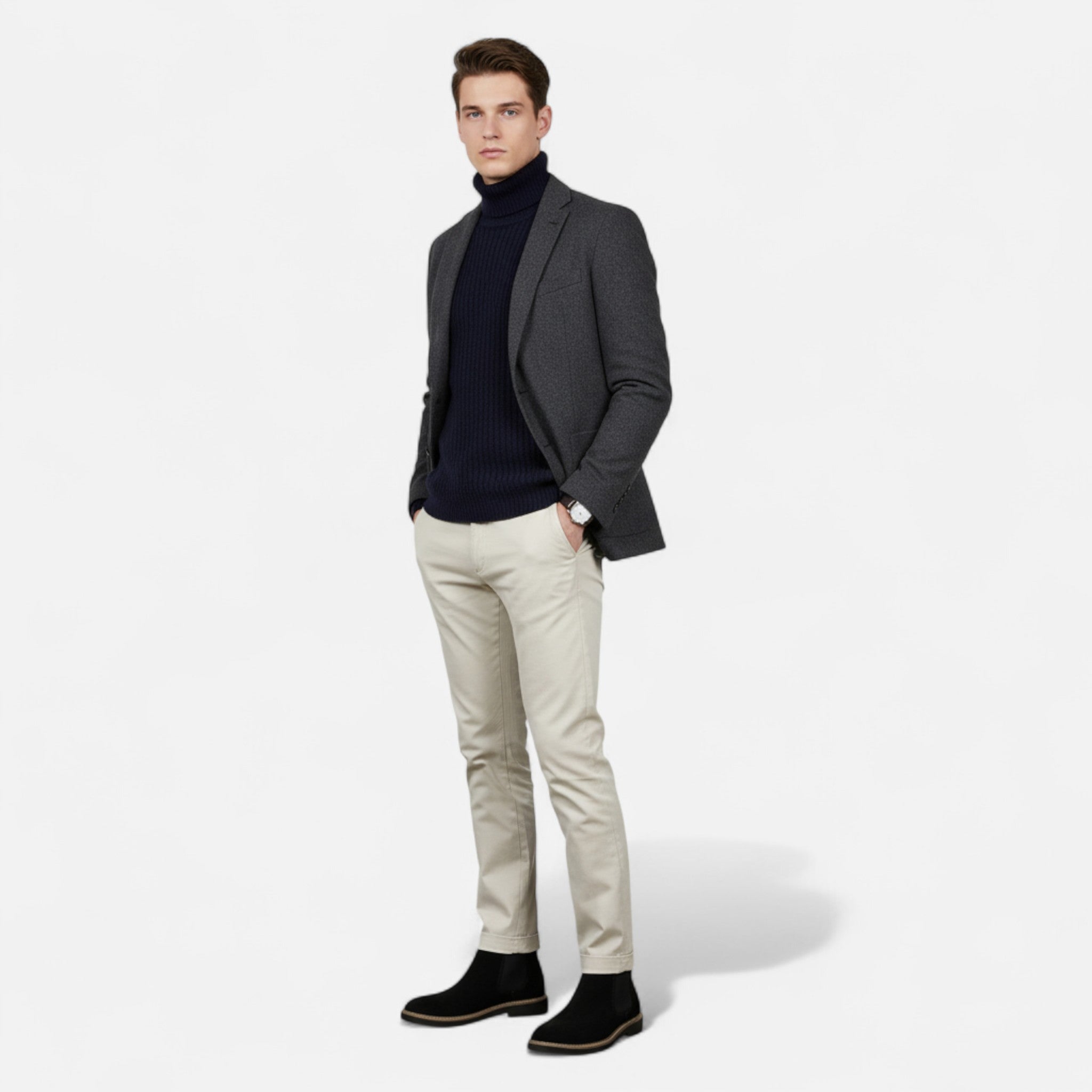 Rolezo | Men’s Suede Chelsea Boots – Heritage Elegance