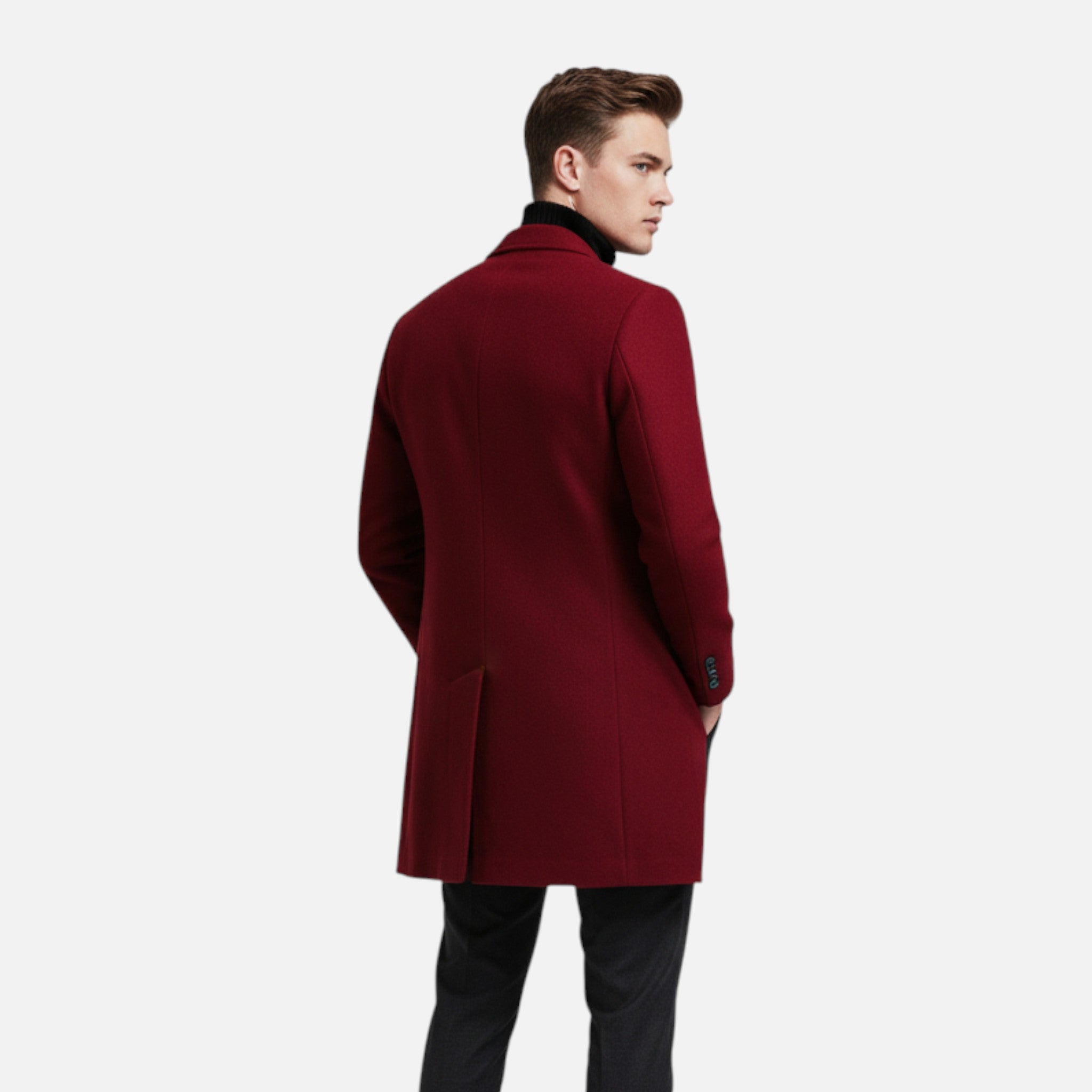 Rolezo | Men’s Long Wool Overcoat – Heritage Craft, Modern Refinement