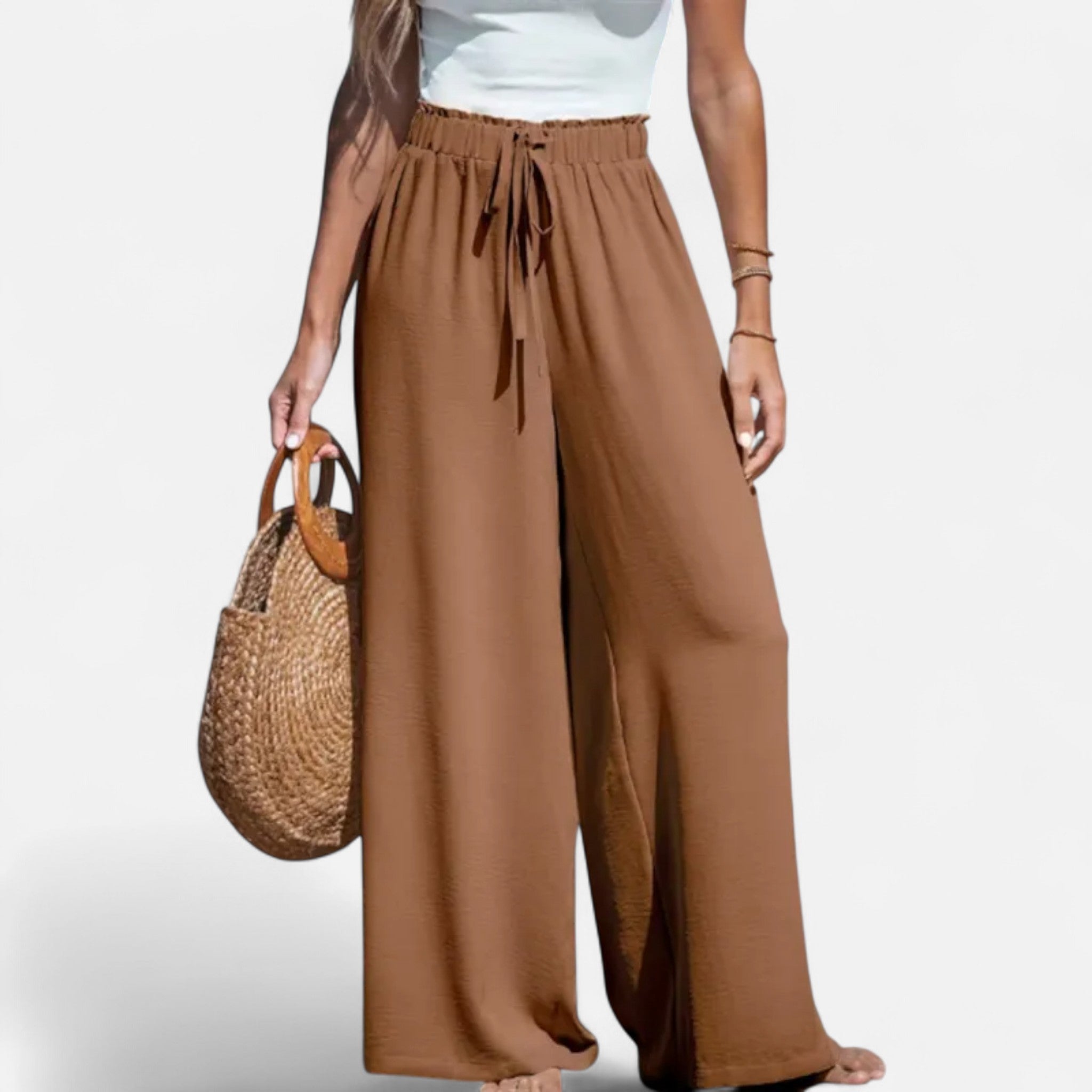 Rolezo | Women’s High Waist Wide Leg Trousers – Effortless Elegance, Enduring Sophistication