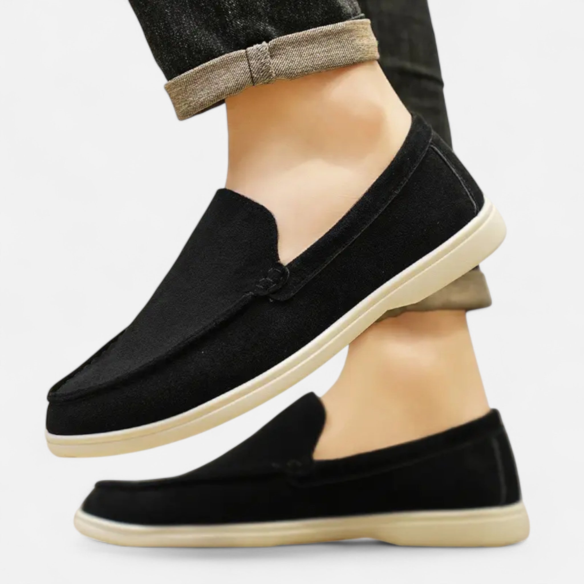 Rolezo | Men’s Suede Slip-On Loafers with Heritage Elegance