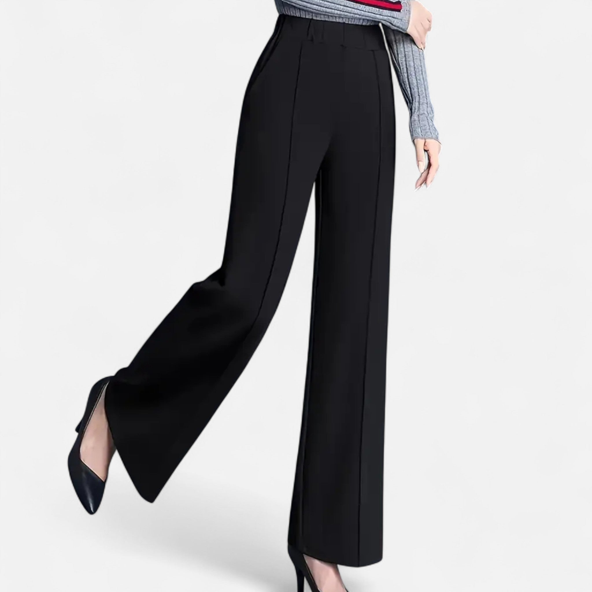 Rolezo | Women’s High Waist Stretch Trousers – Effortless Grace with Modern Comfort