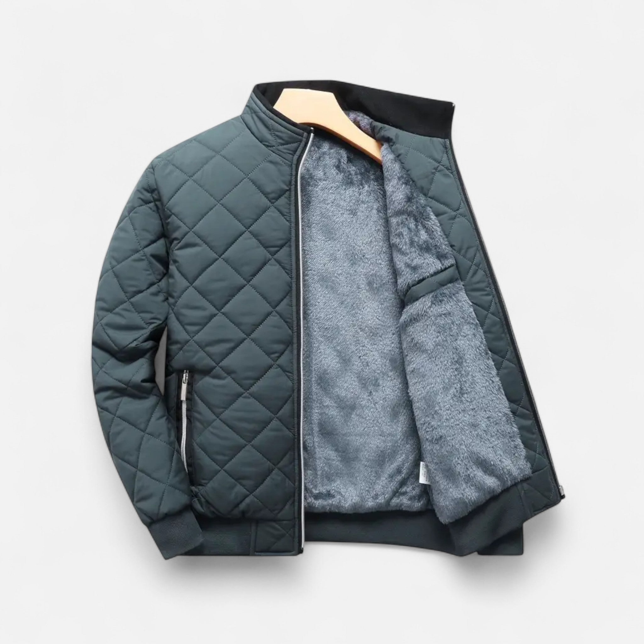 Rolezo | Men’s Quilted Fleece Jacket – Heritage Warmth, Contemporary Ease
