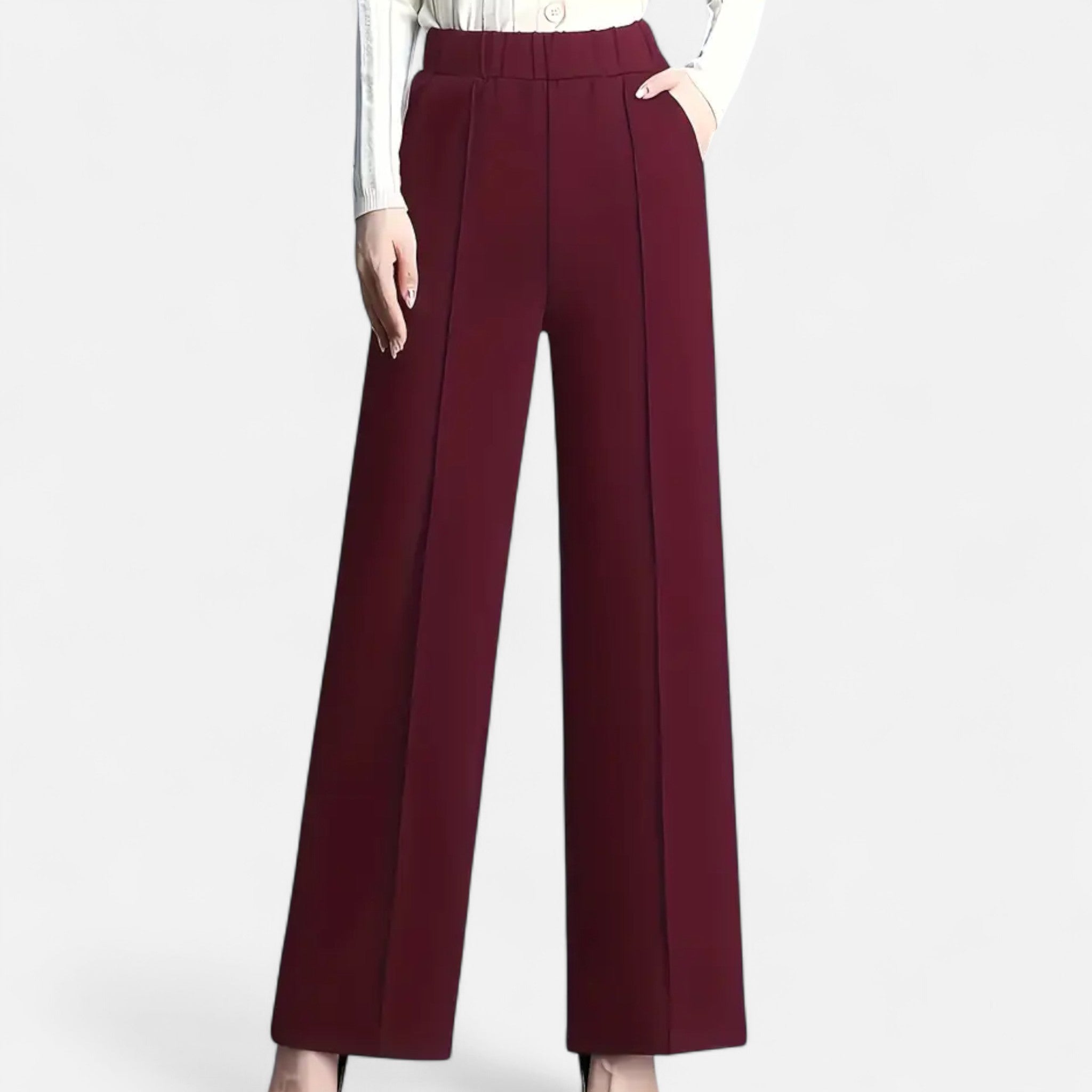 Rolezo | Women’s High Waist Stretch Trousers – Effortless Grace with Modern Comfort