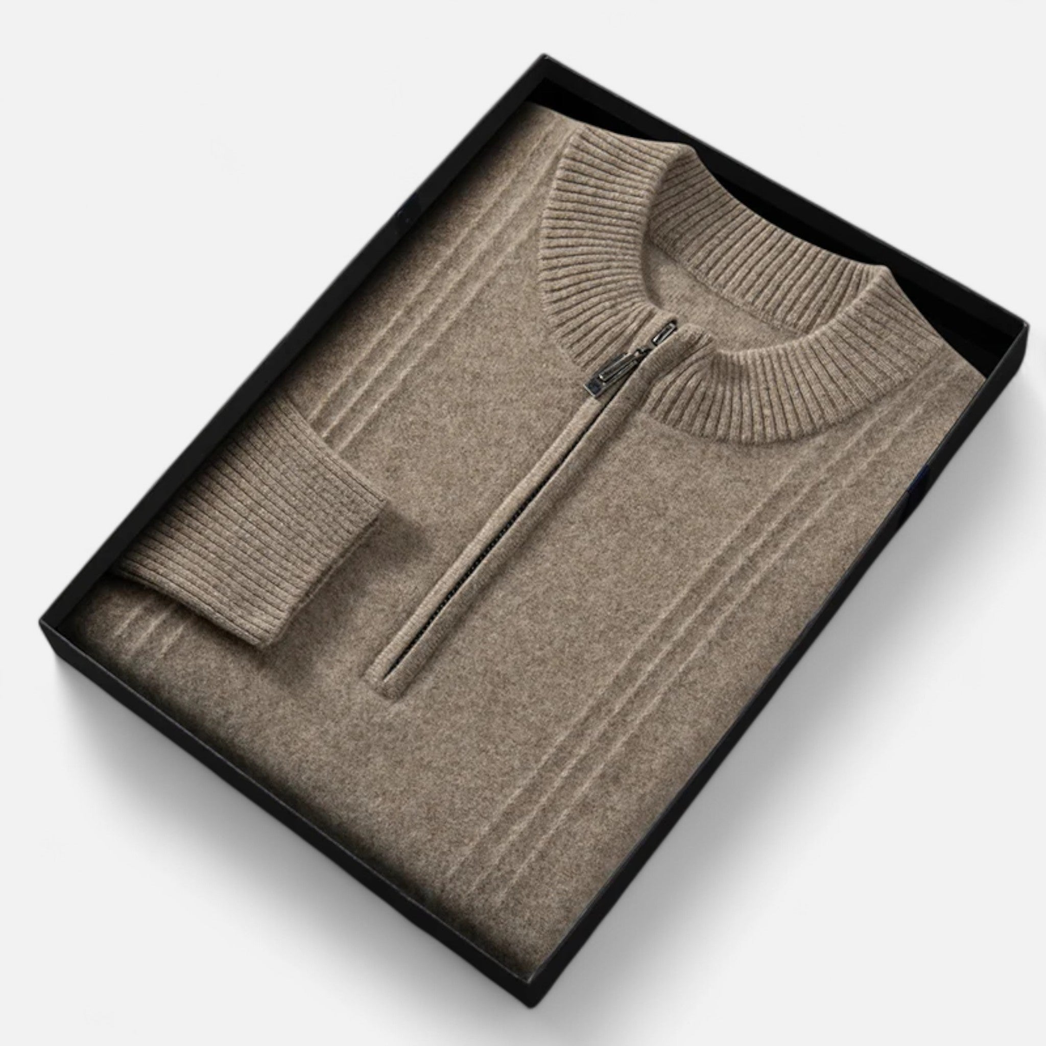 Rolezo | Men’s Cashmere Half Zip Jumper– Effortless Luxury
