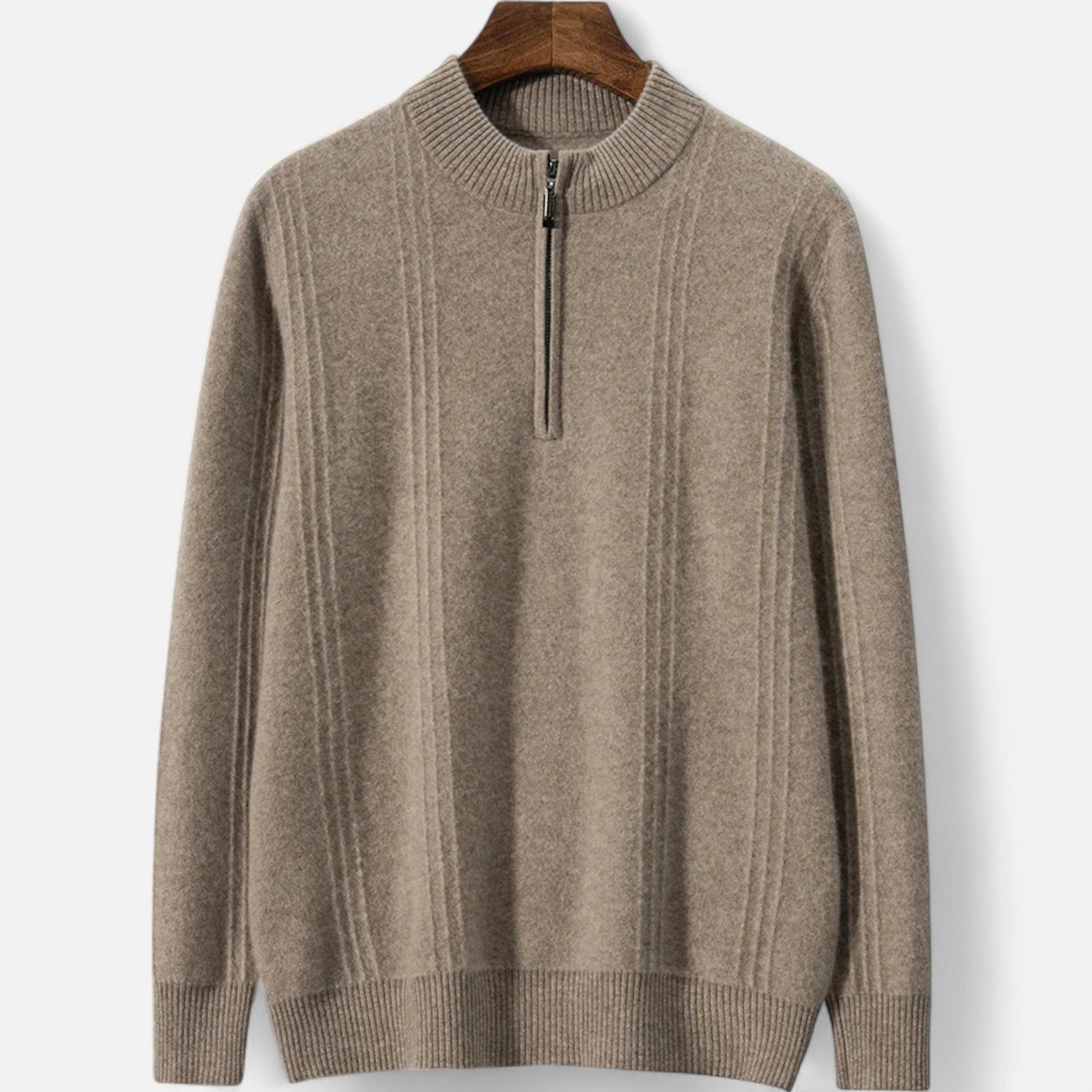 Rolezo | Men’s Cashmere Half Zip Jumper– Effortless Luxury