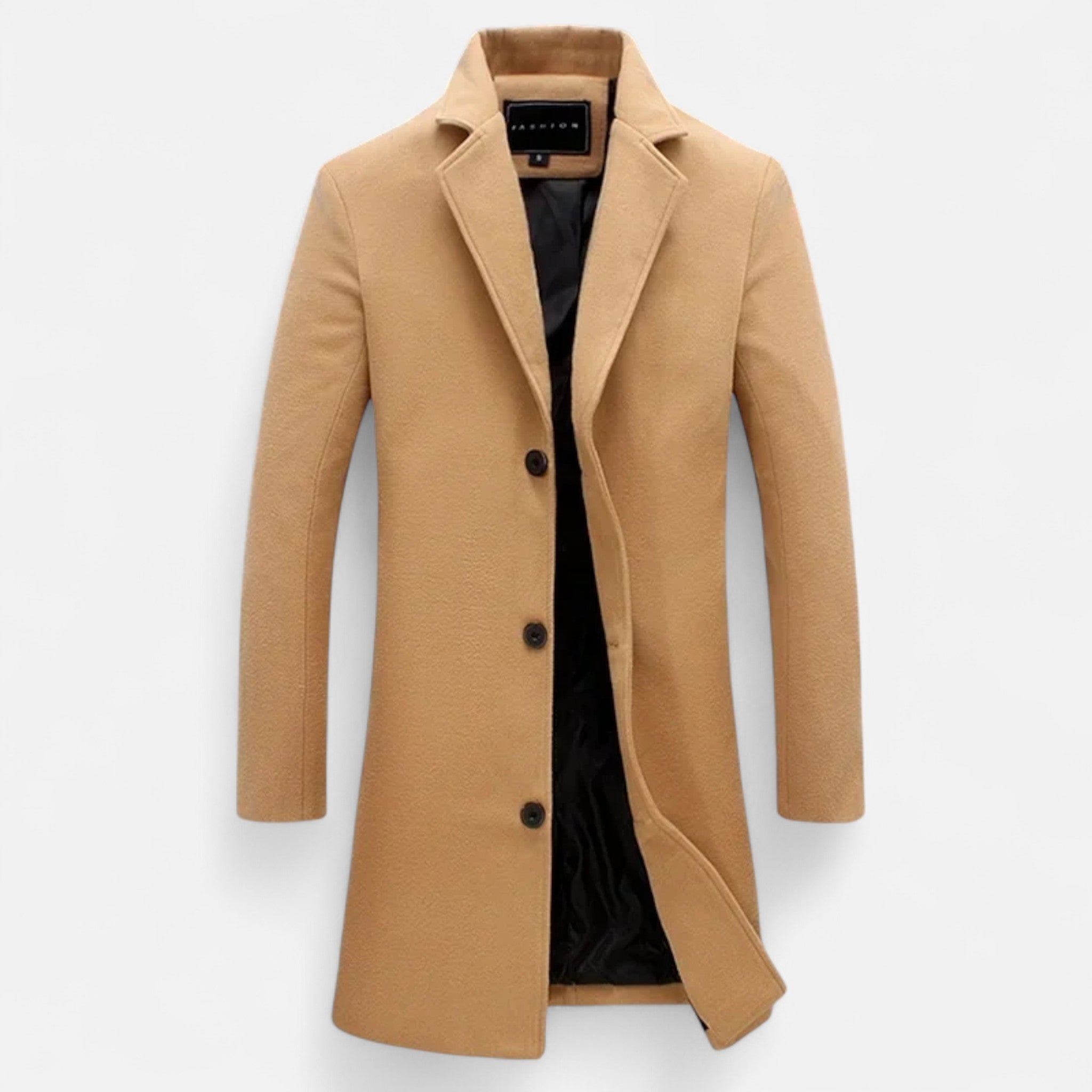 Rolezo | Men’s Long Wool Overcoat – Heritage Craft, Modern Refinement