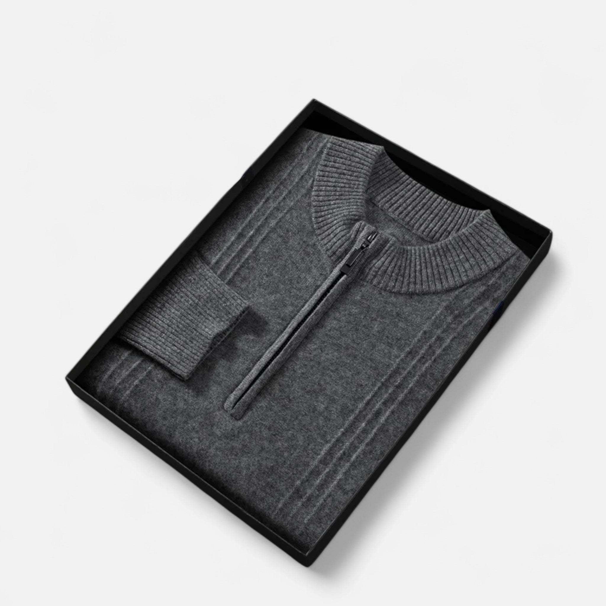 Rolezo | Men’s Cashmere Half Zip Jumper– Effortless Luxury