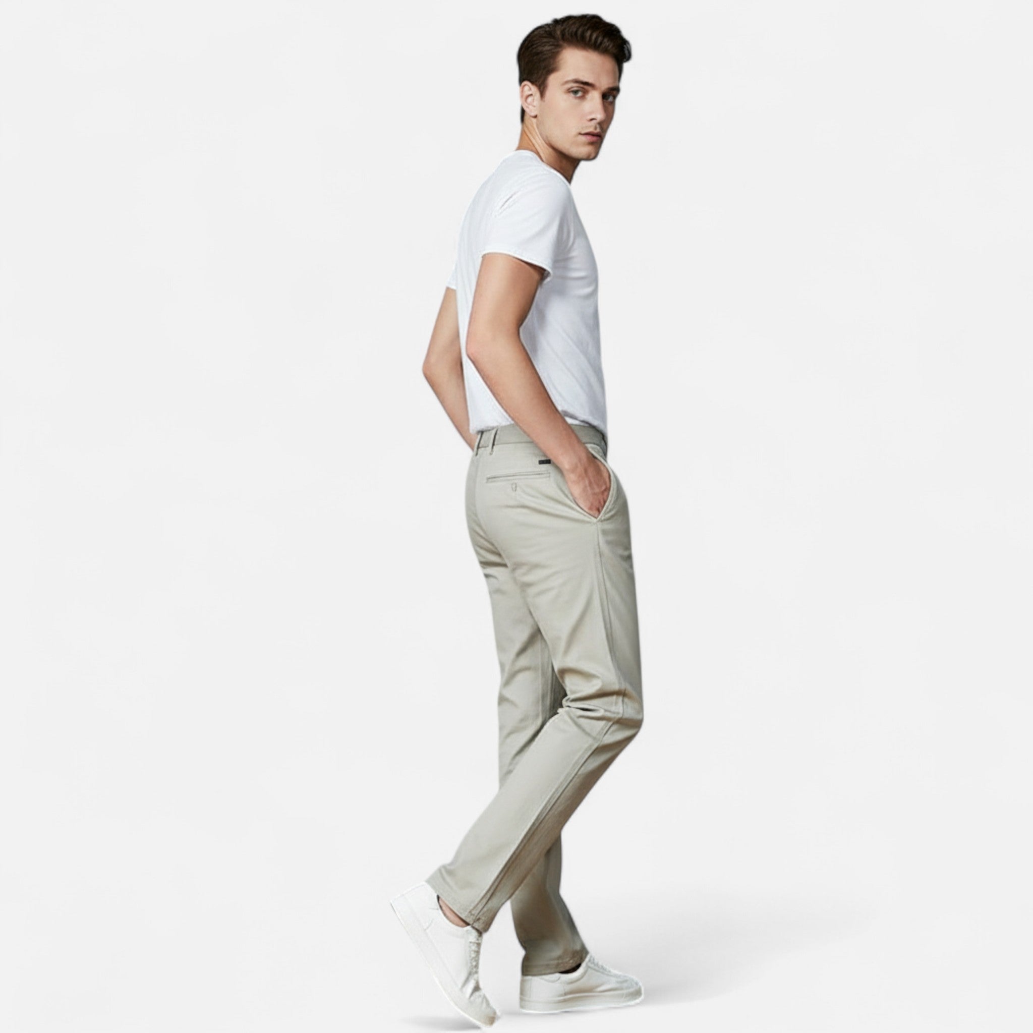 Rolezo | Men’s Casual Chino Trousers – Effortless Refinement, Everyday Ease