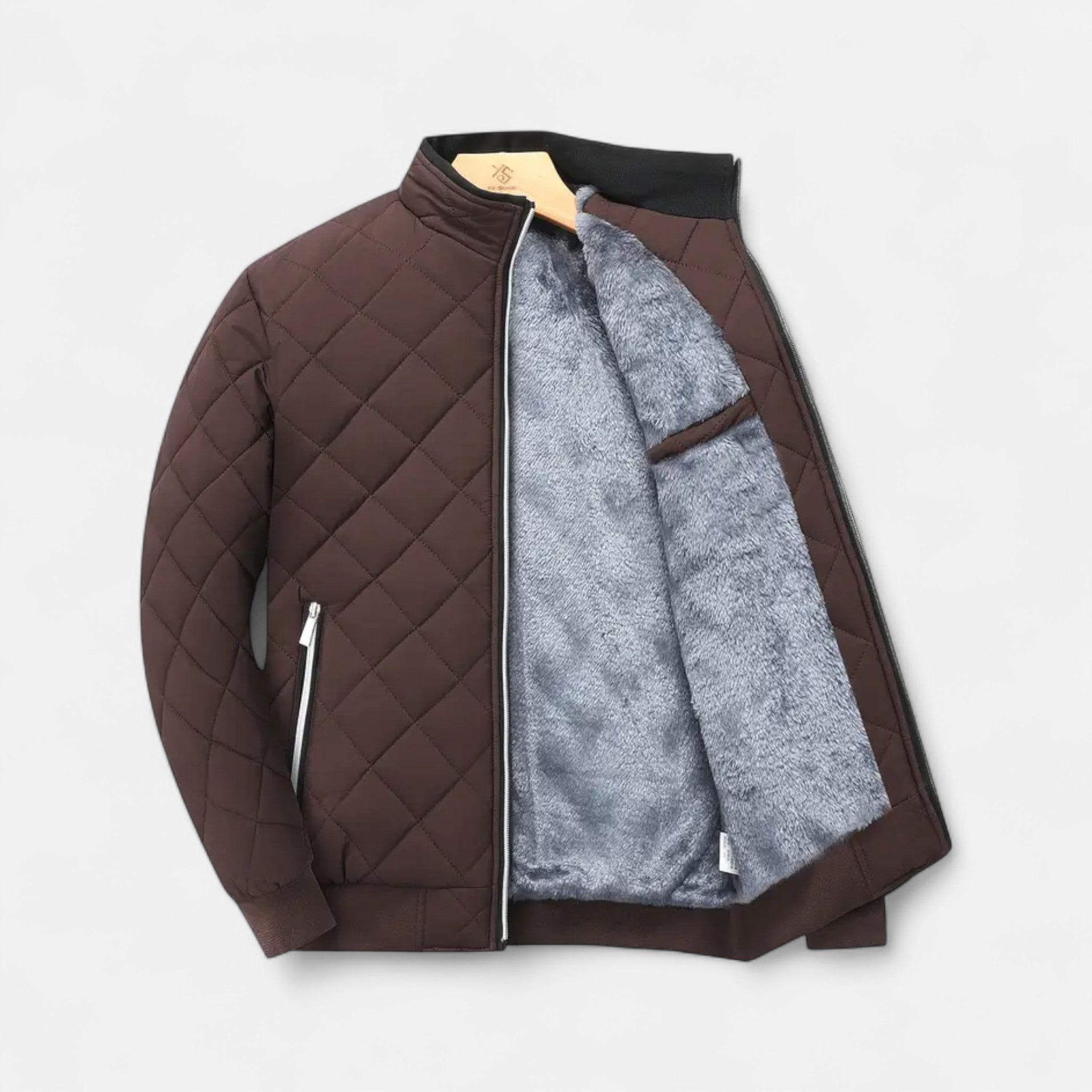 Rolezo | Men’s Quilted Fleece Jacket – Heritage Warmth, Contemporary Ease