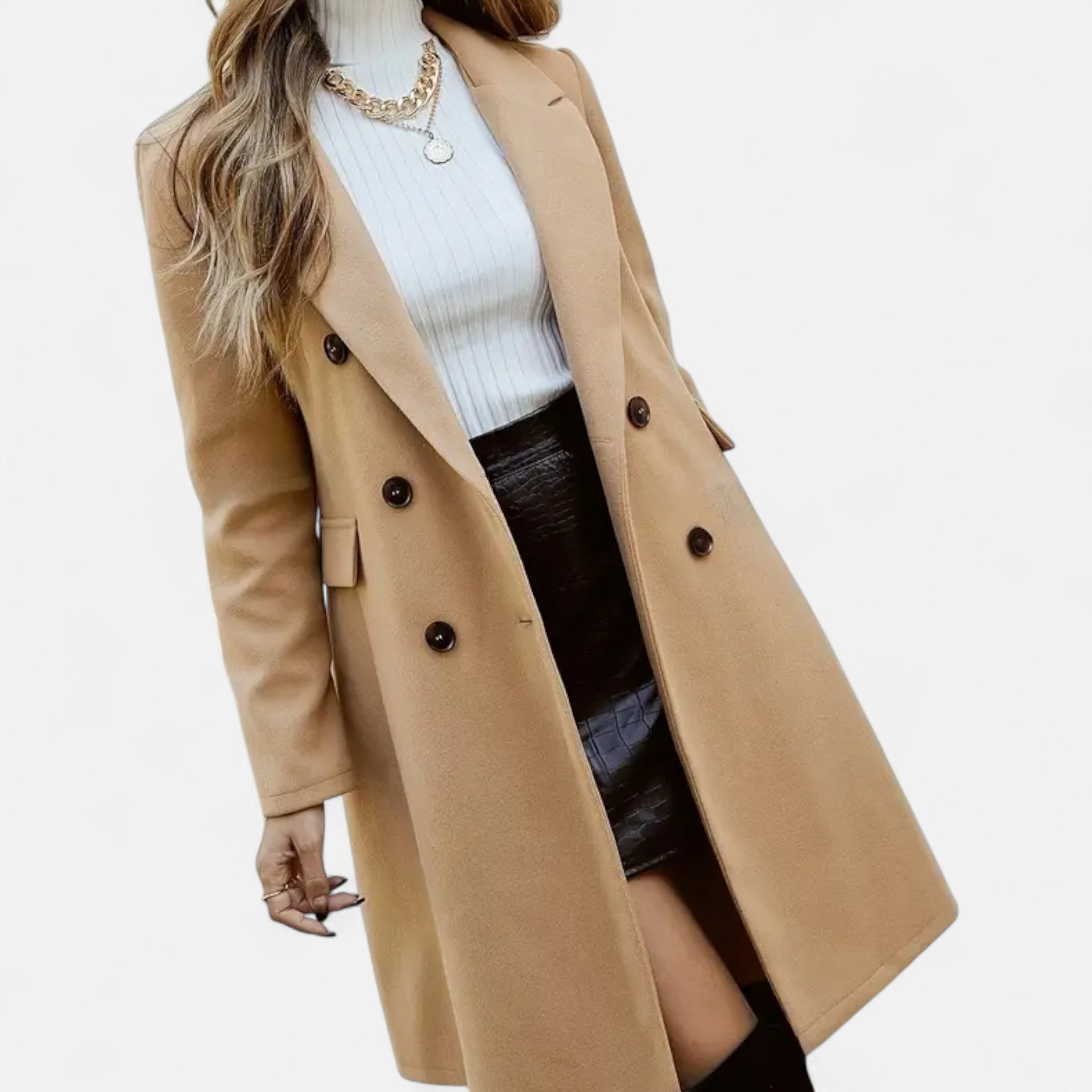 Rolezo | Women’s Long Trench Coat – Timeless Elegance