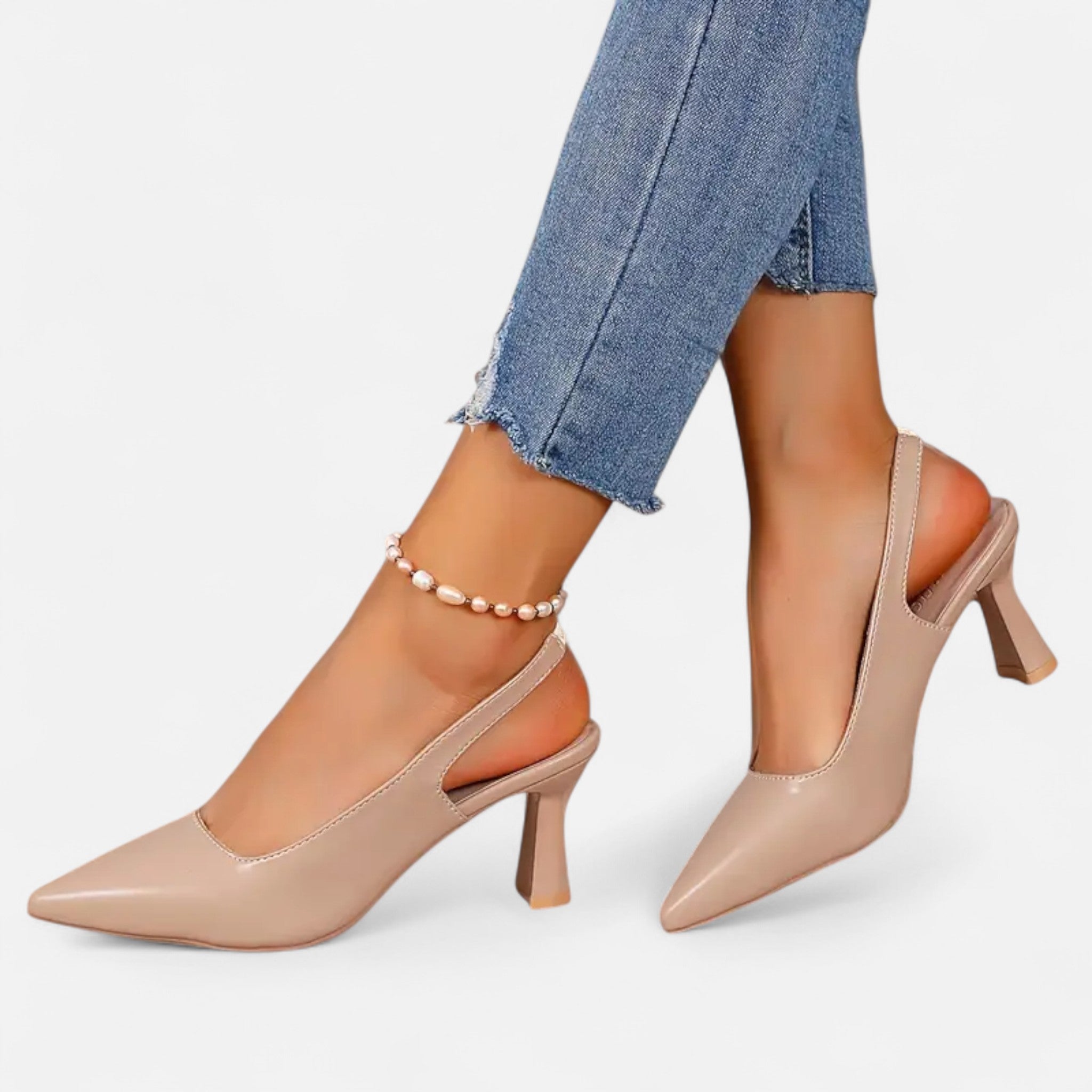 Rolezo | Women’s Slingback Heels – Refined Lines, Effortless Poise