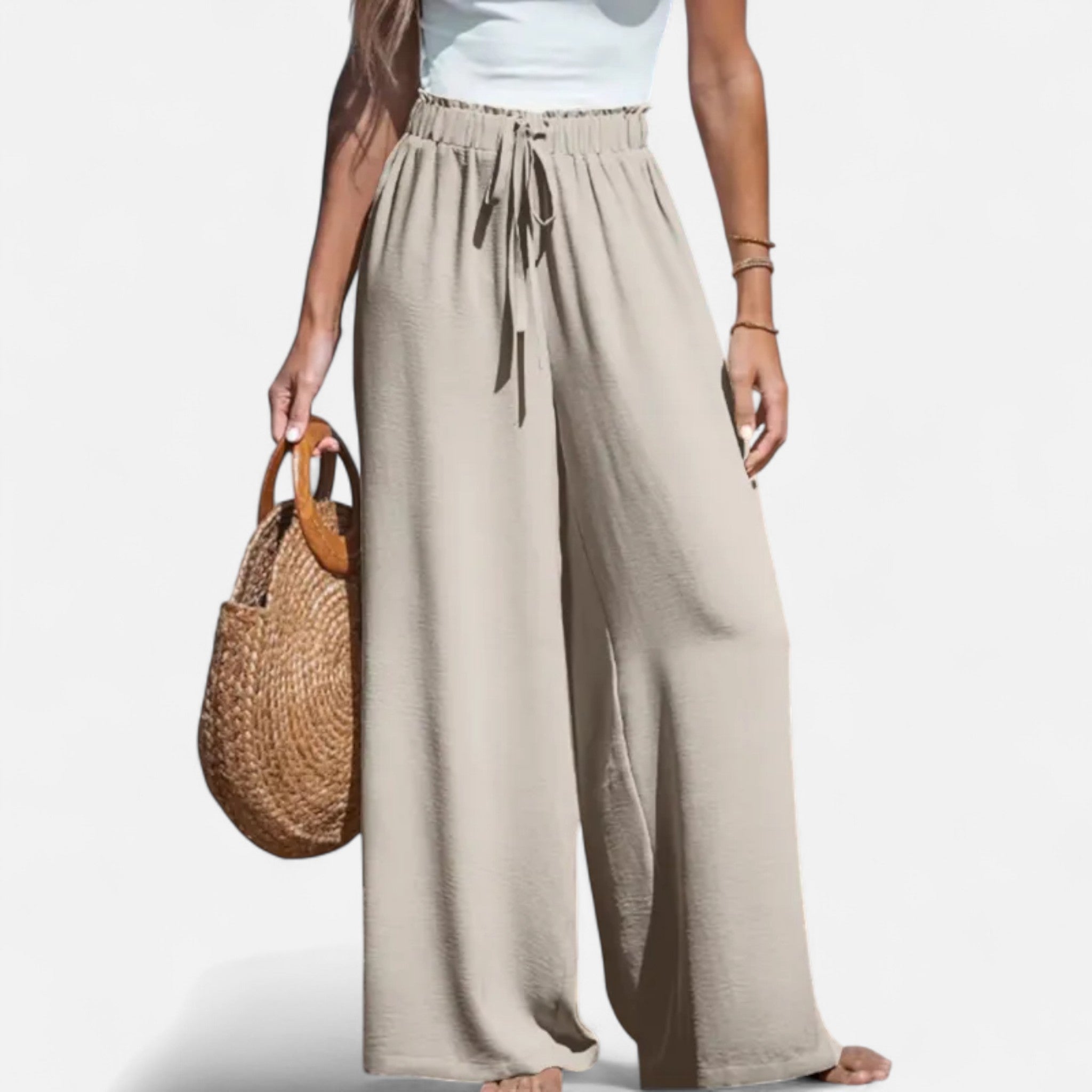 Rolezo | Women’s High Waist Wide Leg Trousers – Effortless Elegance, Enduring Sophistication