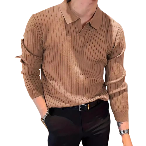 Rolezo | Men’s Stretch Long Sleeve Jumper – Refined Everyday Comfort