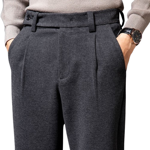 Rolezo | Men’s Casual Pleated Trousers – Effortless Refinement in Motion