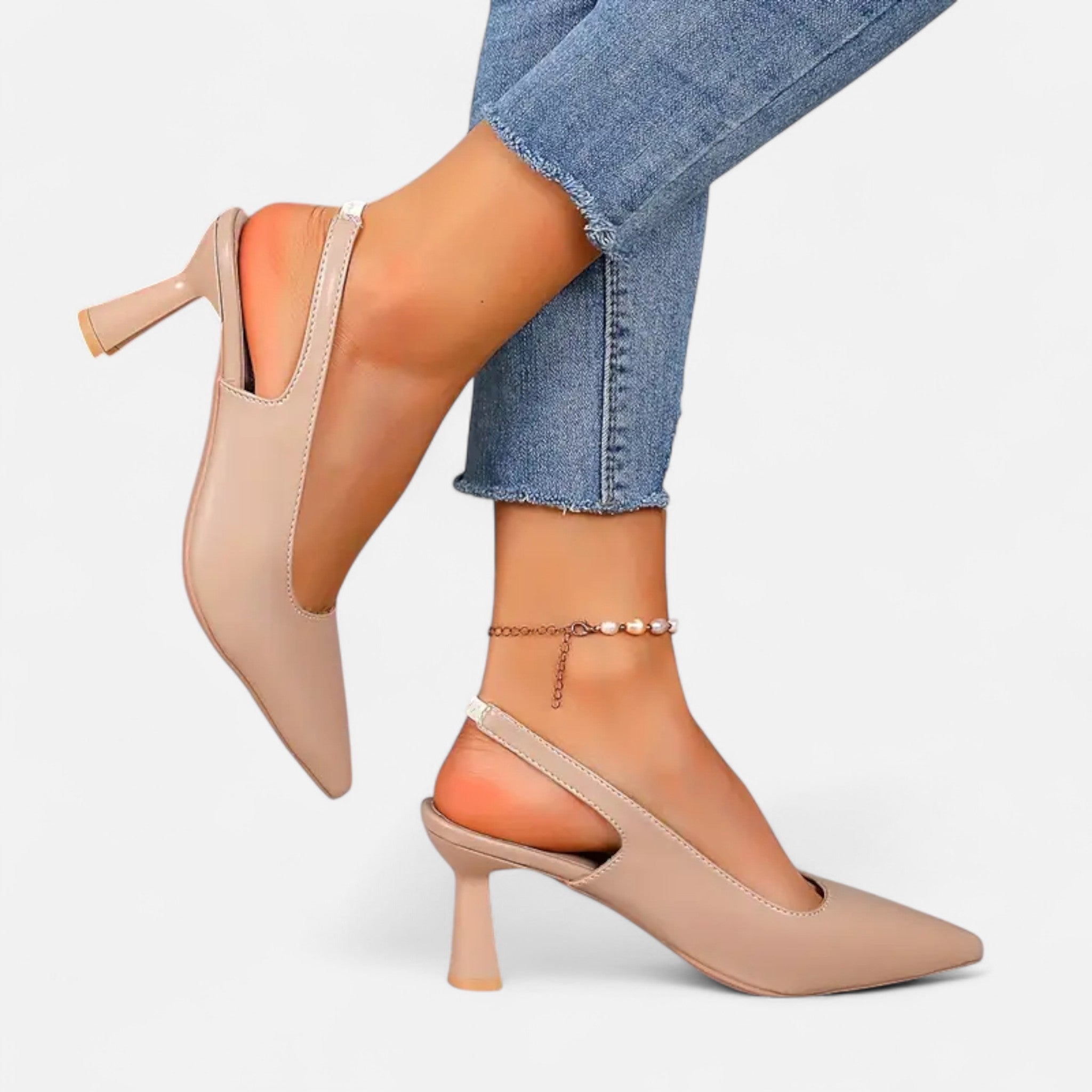 Rolezo | Women’s Slingback Heels – Refined Lines, Effortless Poise