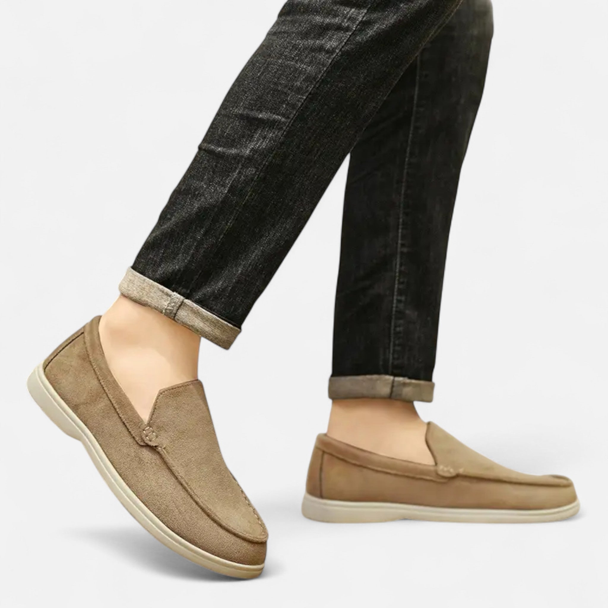 Rolezo | Men’s Suede Slip-On Loafers with Heritage Elegance