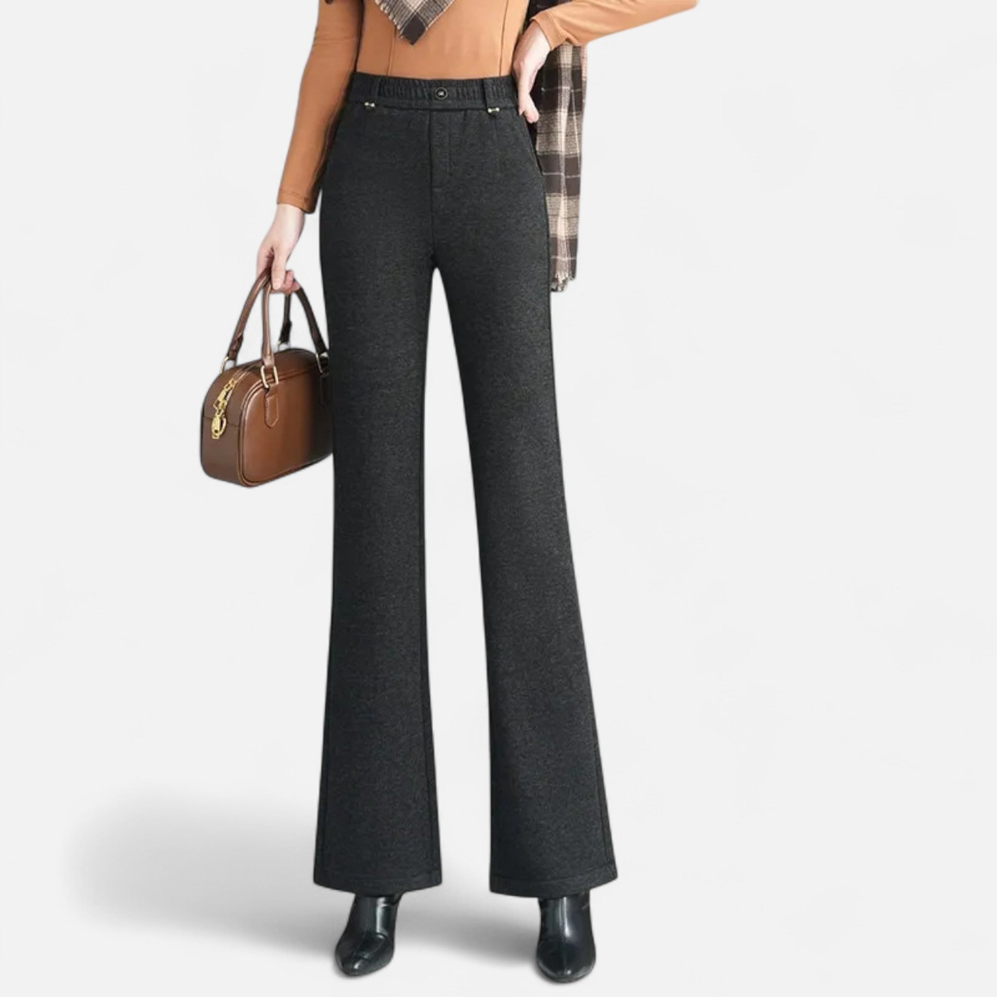 Rolezo | Women’s Wide Leg Wool Trousers – Graceful Lines, Lasting Sophistication