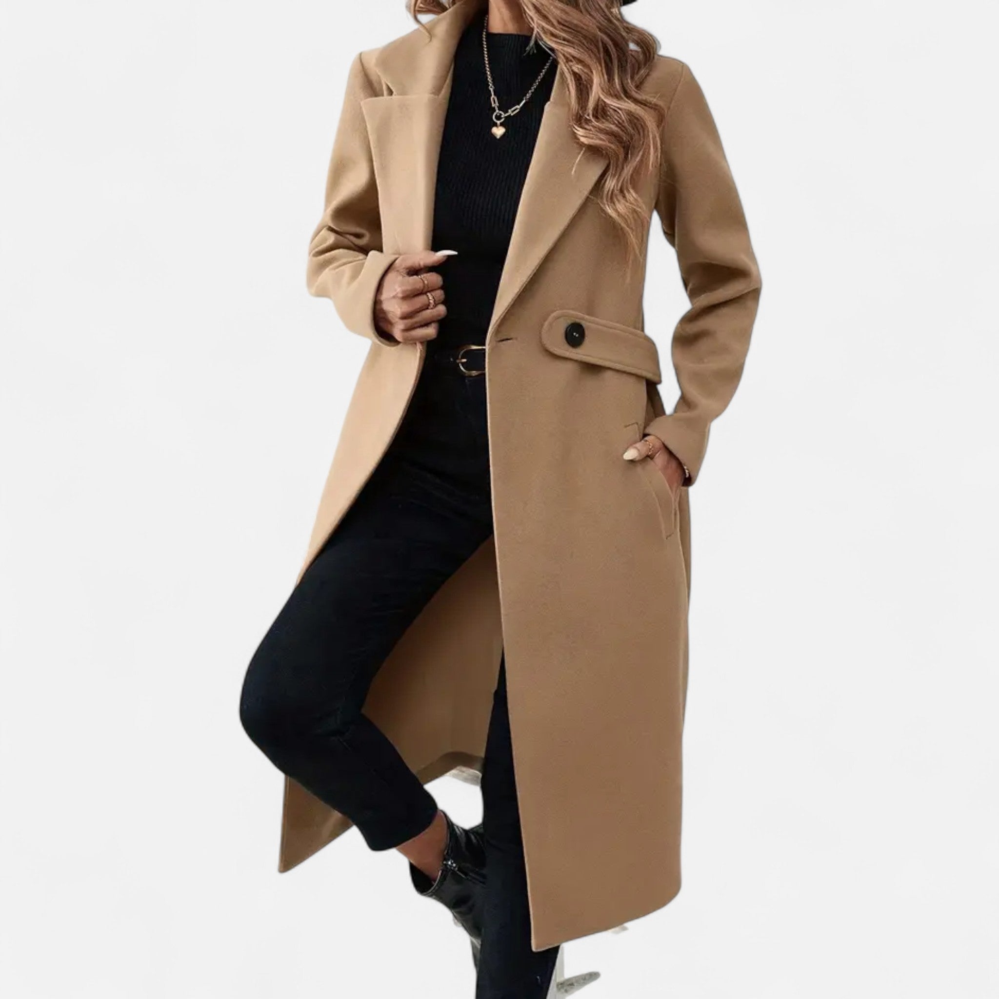 Rolezo | Women’s Trench Coat with Belt – Timeless Elegance