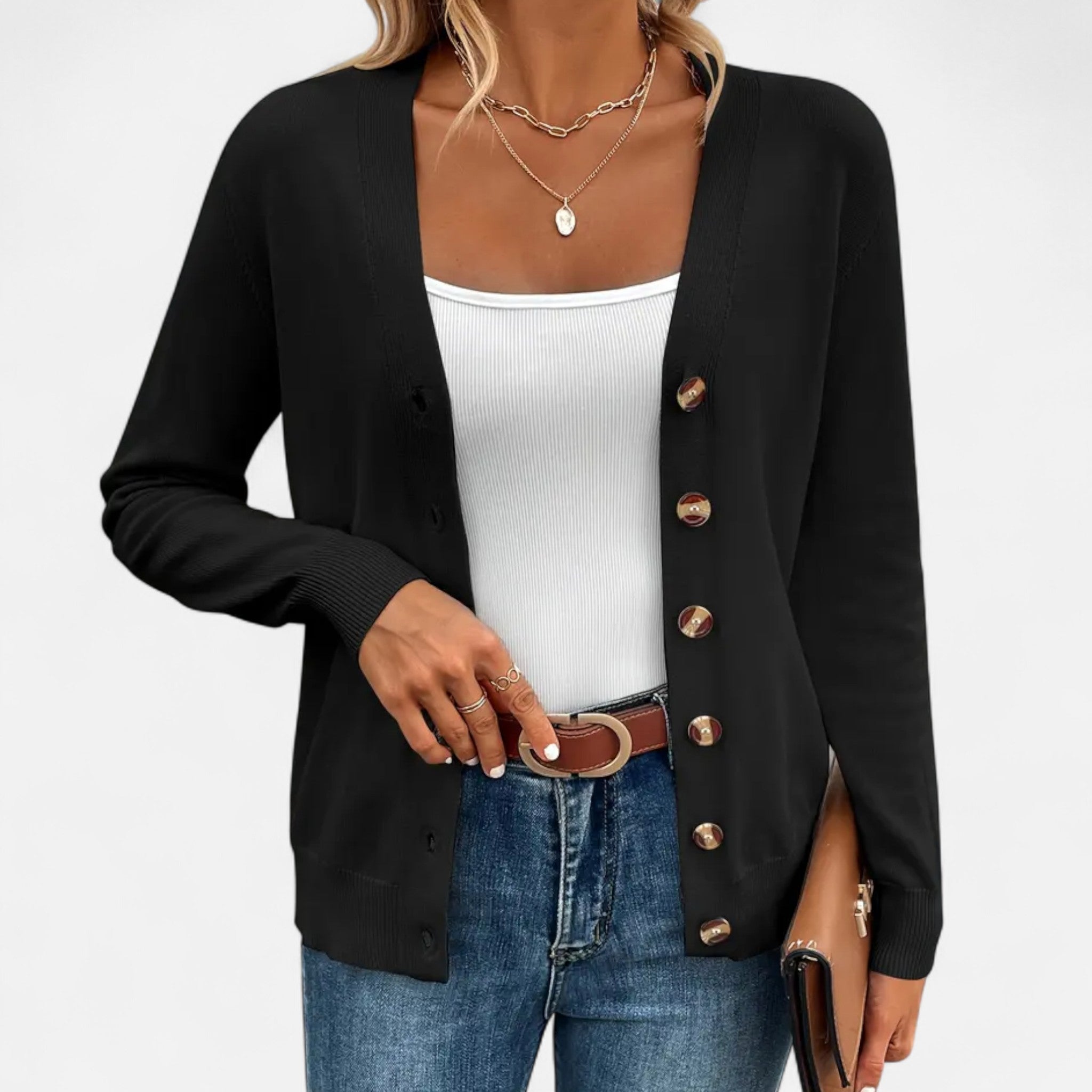 Rolezo | Women’s Button Up Cardigan – Effortless Everyday Elegance