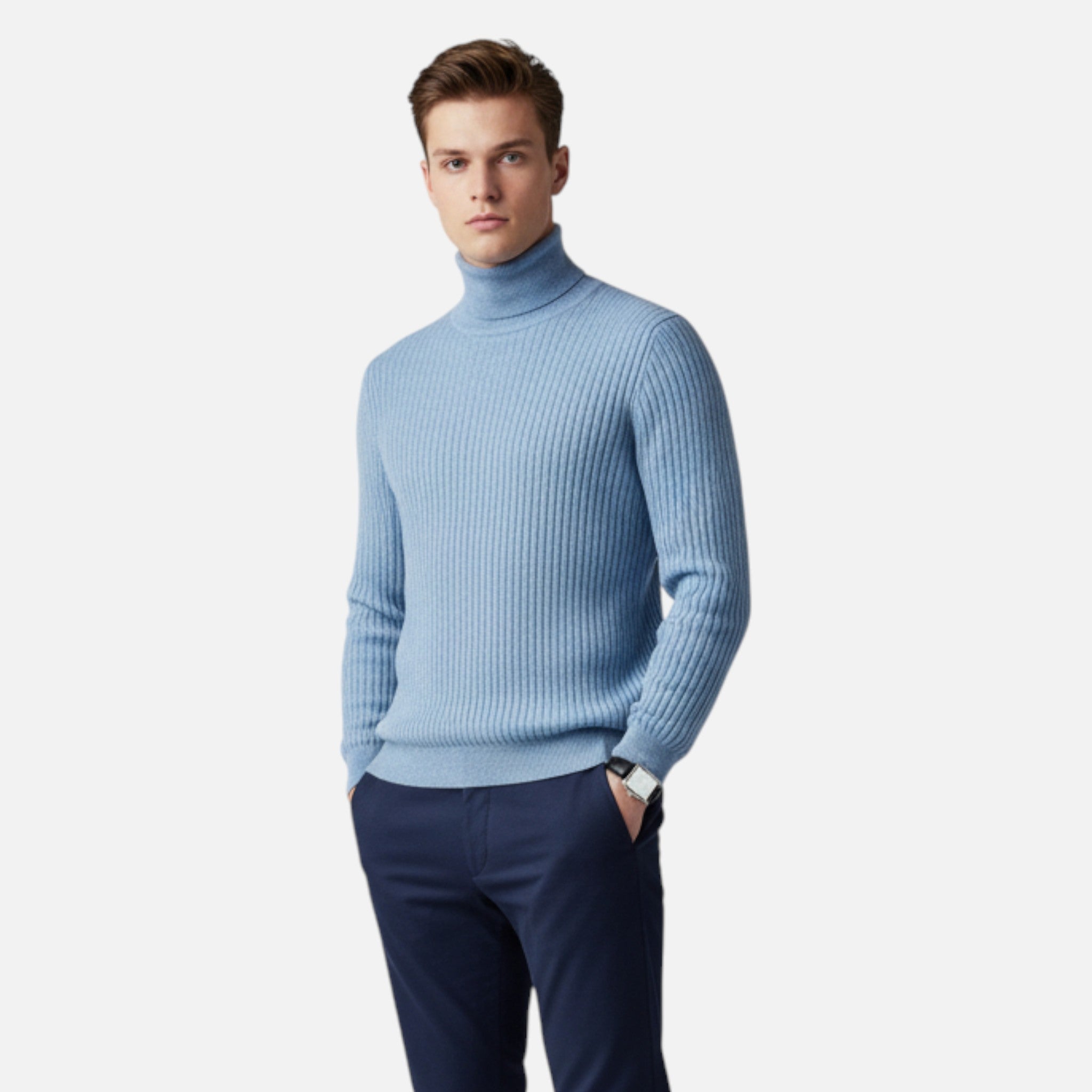 Rolezo | Men’s Turtleneck Sweater – Timeless Refined Warmth