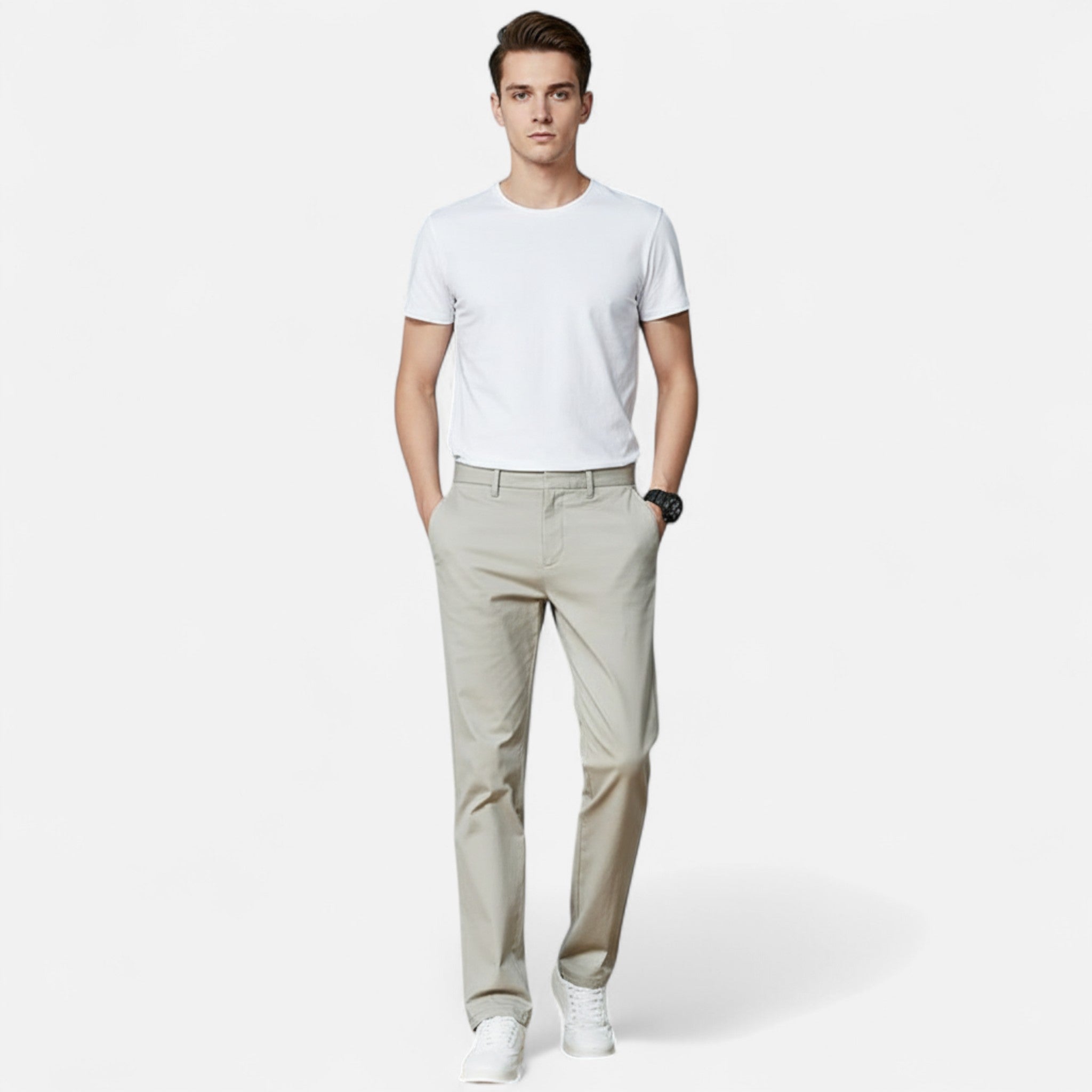 Rolezo | Men’s Casual Chino Trousers – Effortless Refinement, Everyday Ease
