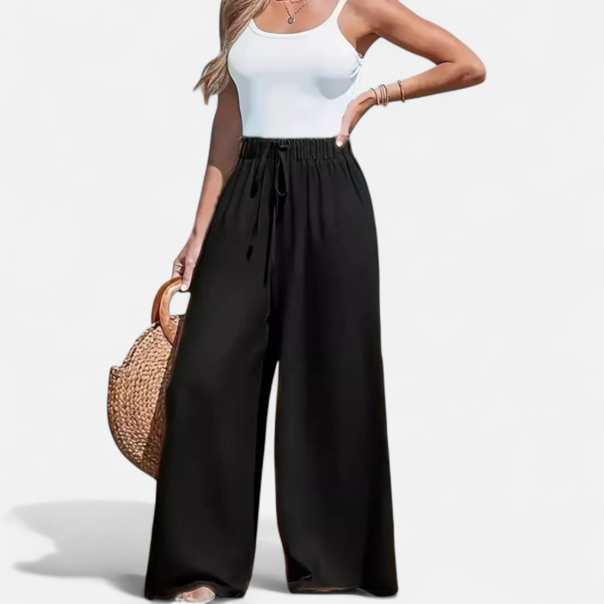 Rolezo | Women’s High Waist Wide Leg Trousers – Effortless Elegance, Enduring Sophistication