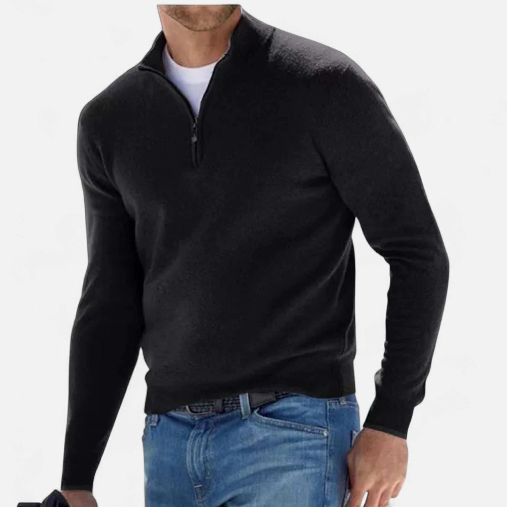 Rolezo | Men’s Long Sleeve Half-Zip Jumper – Heritage Comfort
