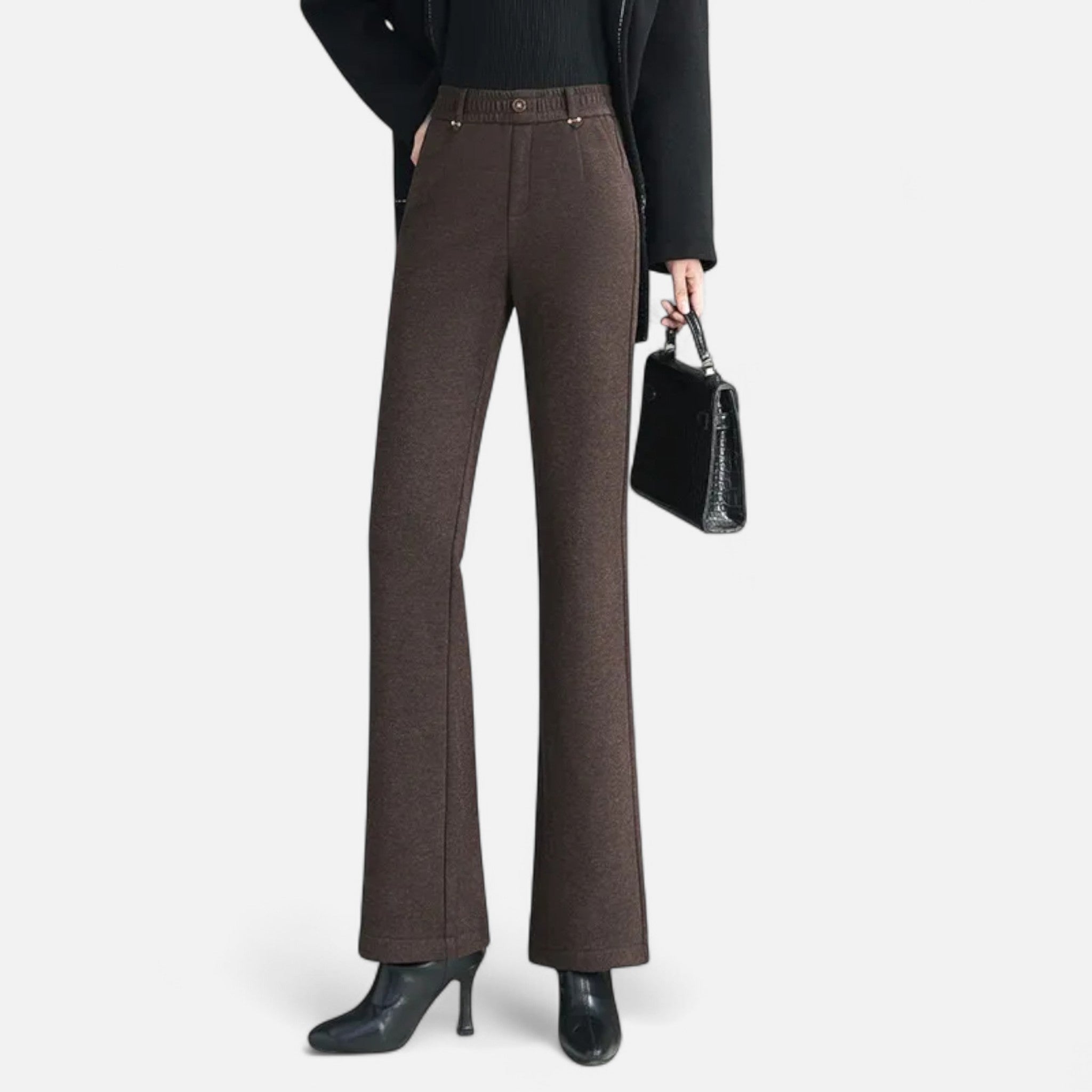 Rolezo | Women’s Wide Leg Wool Trousers – Graceful Lines, Lasting Sophistication