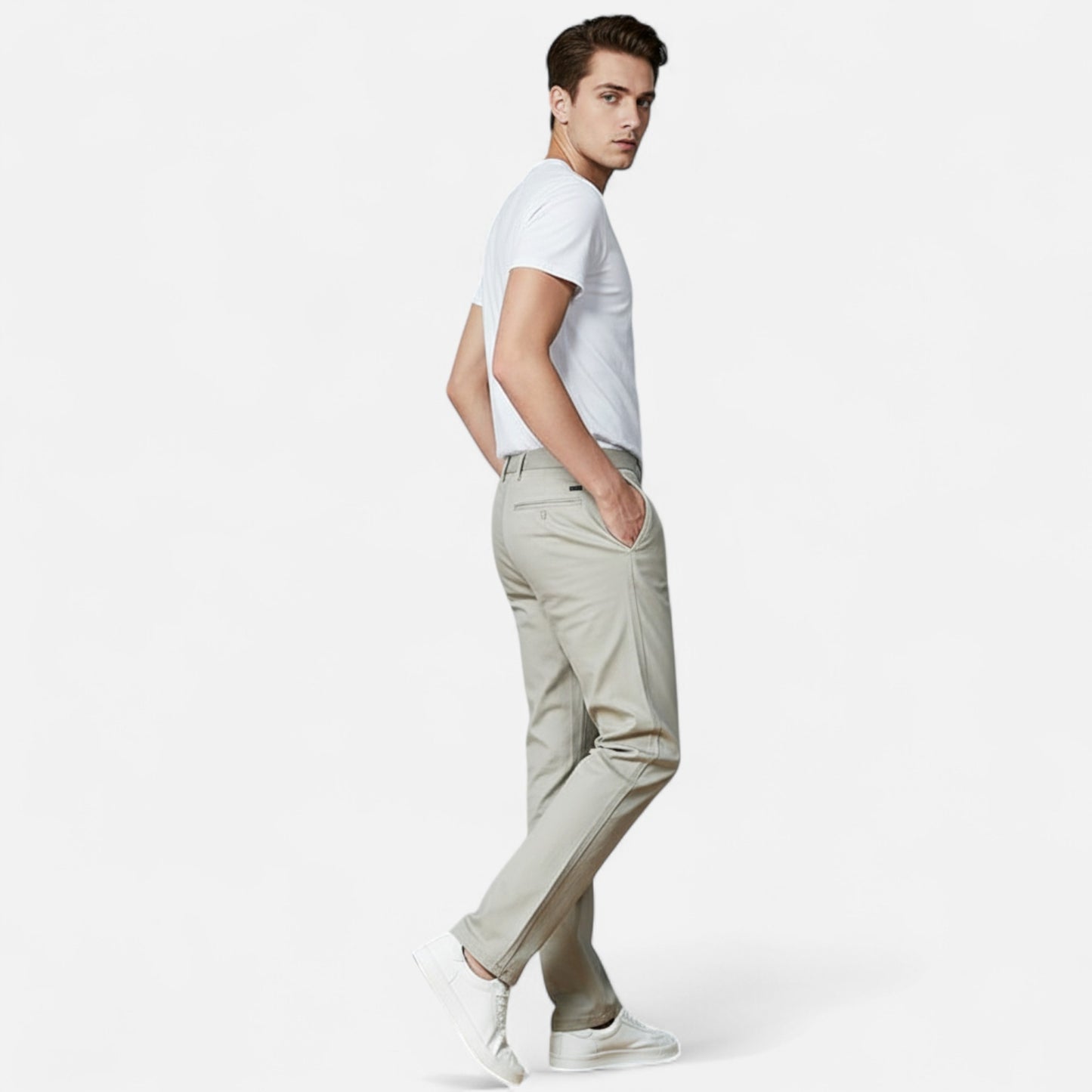 Rolezo | Men’s Casual Chino Trousers – Effortless Refinement, Everyday Ease