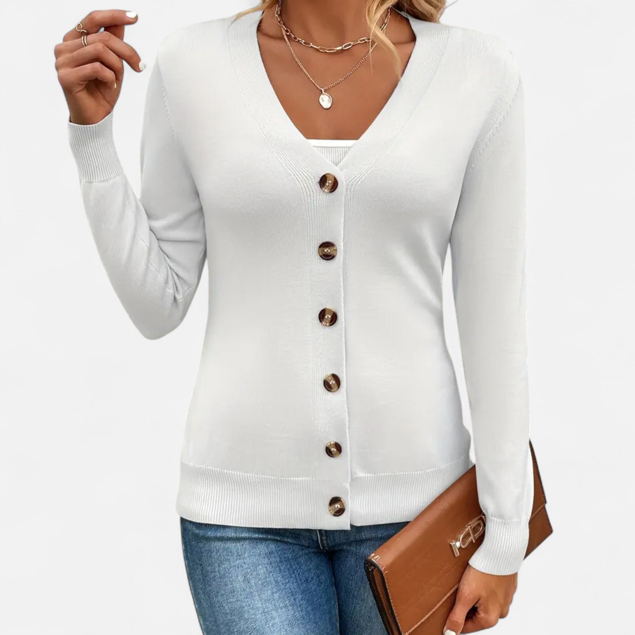 Rolezo | Women’s Button Up Cardigan – Effortless Everyday Elegance